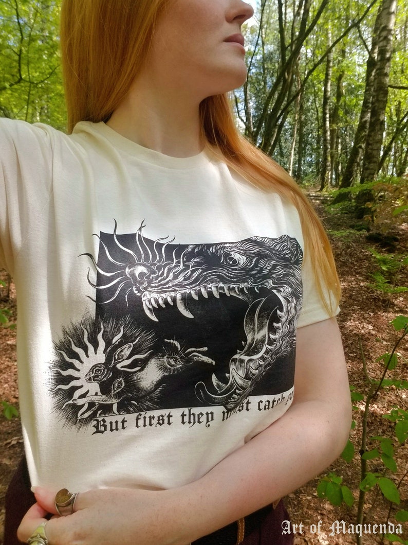 But First They Must Catch You Unisex T-Shirt Watership Down rabbit El-Ahrairah imagem 5