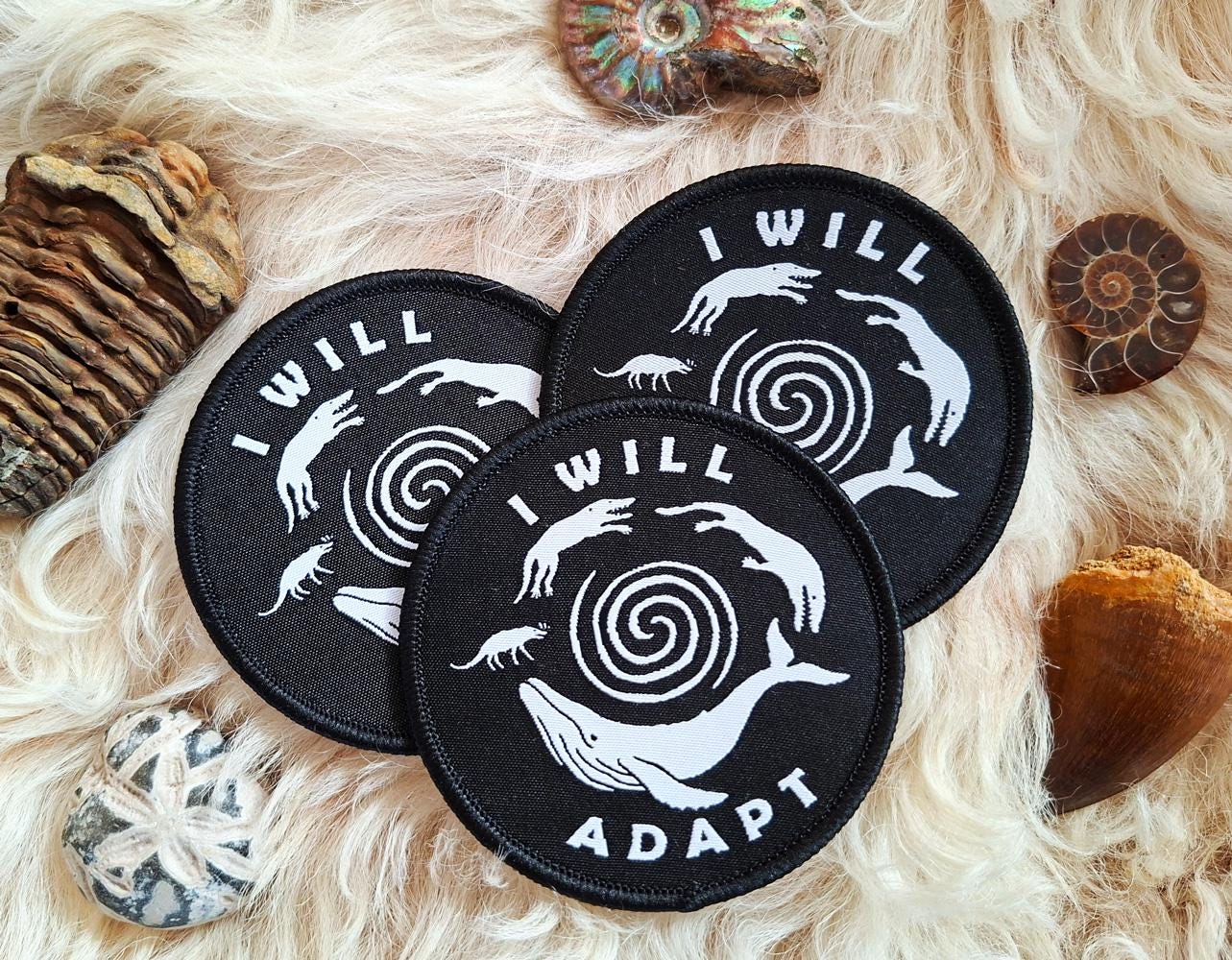 I Will Adapt - Woven Patch - Evolution Biology Science Nature Whale - Etsy