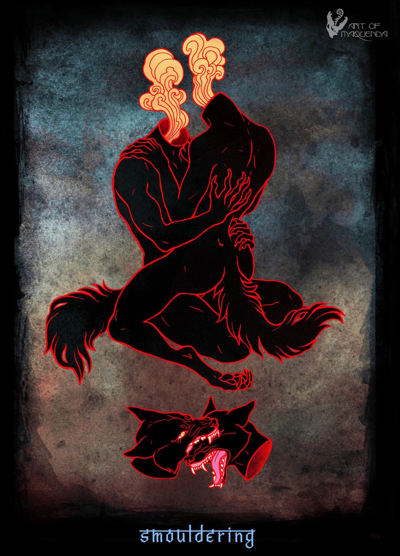 Smouldering Lustre print