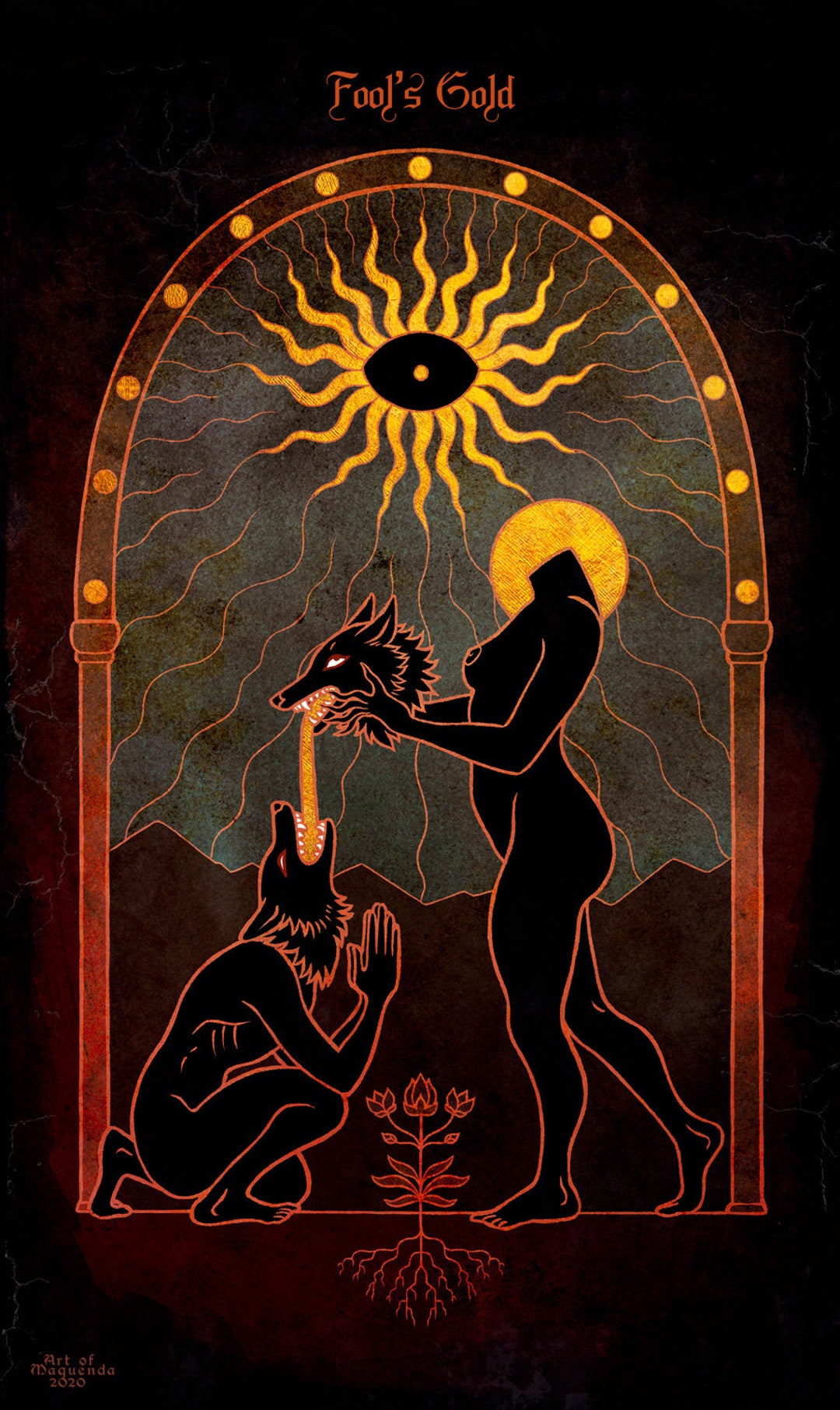 Fool's Gold Luster Print Occult Pagan Spiritual Tarot Spiritual Wall Art -  Etsy