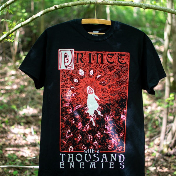 Prince with a Thousand Enemies Black Unisex T-Shirt OFFICIALLY LICENSED - Watership Down black rabbit El-Ahrairah Inlé