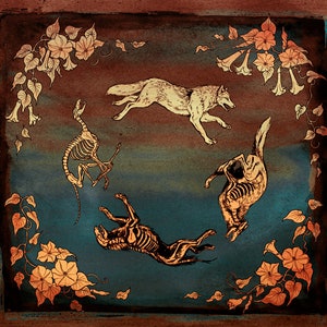 Run Wolf Warrior Lustre print