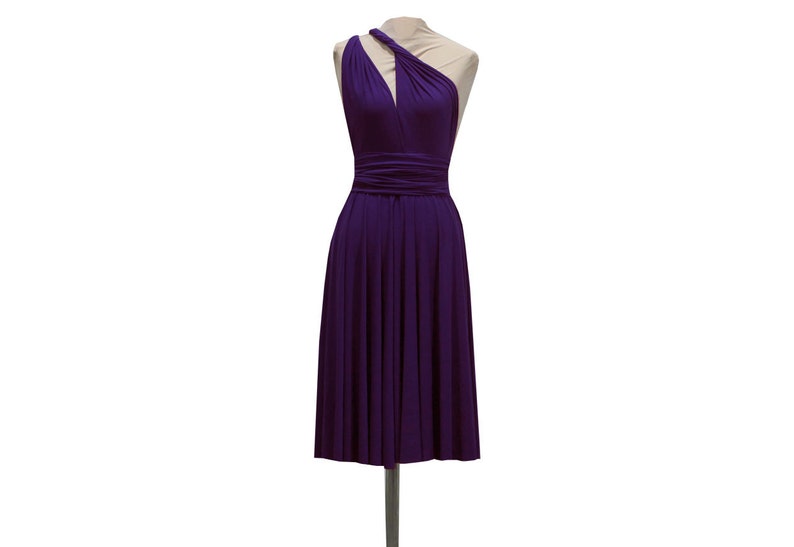 Dark Purple Convertible Dress