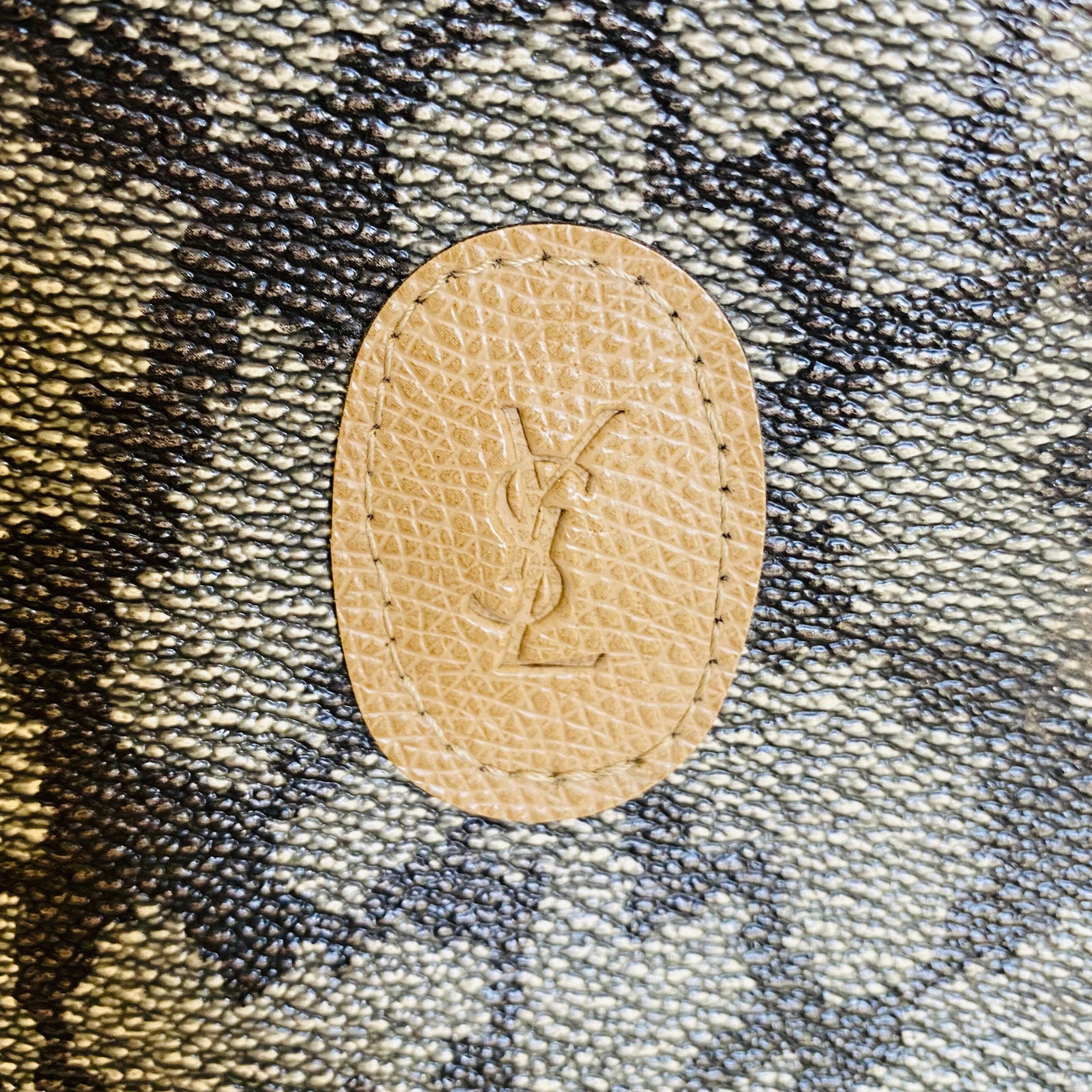 YVES SAINT LAURENT gold lame grained leather pouch bag - VALOIS VINTAGE  PARIS