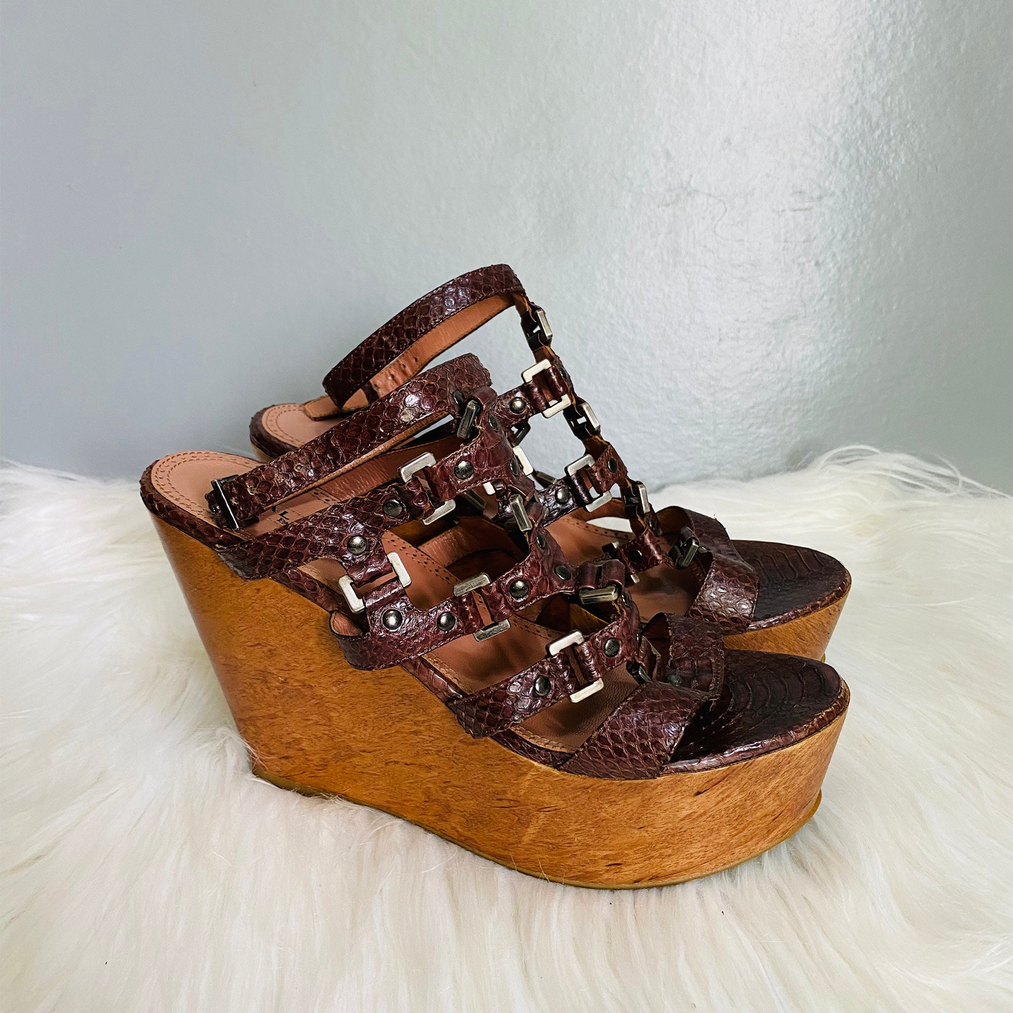Cunningham wedge shop sandals