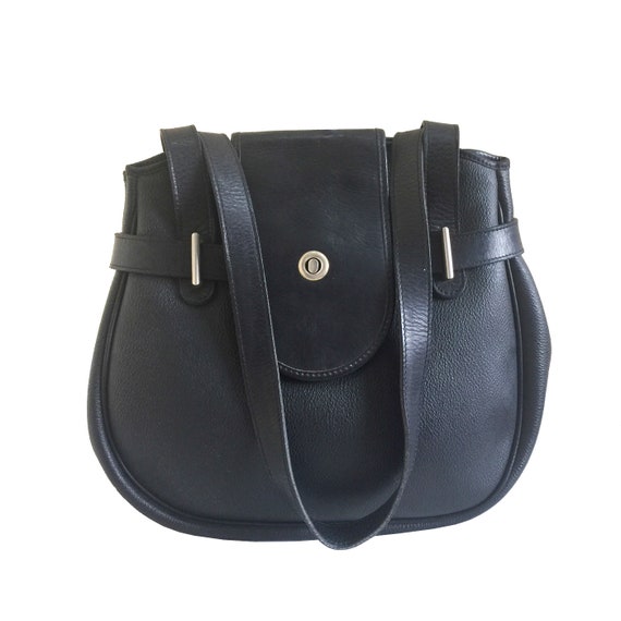 christian dior black leather bag