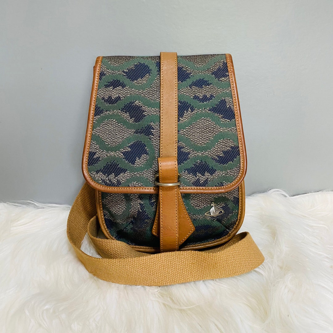 VIVIENNE WESTWOOD Blue Green Safari Crossbody Bag Etsy