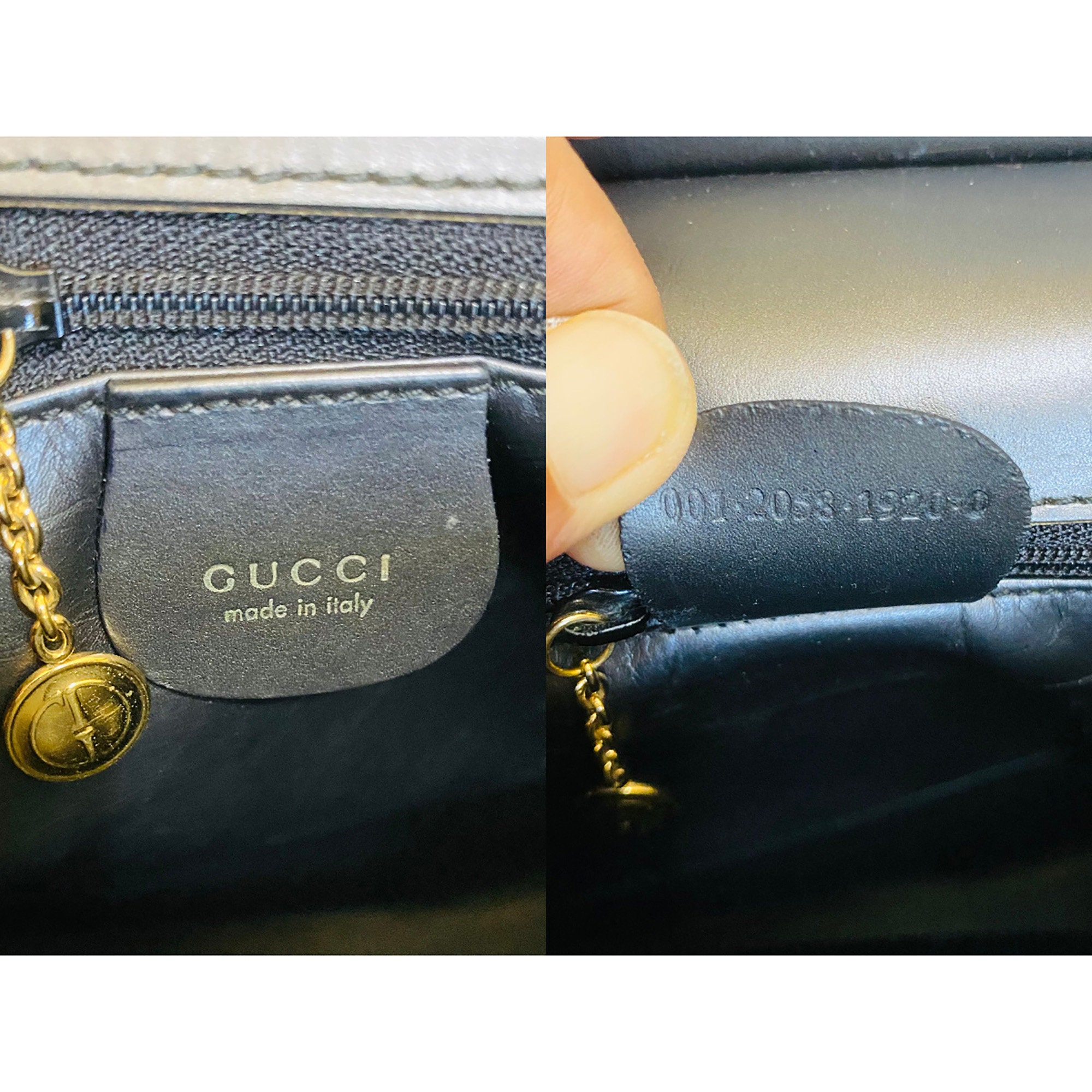 Vintage Gucci GG Logo Mini Denim Leather Y2K Black Shoulder Bag – Mint  Market