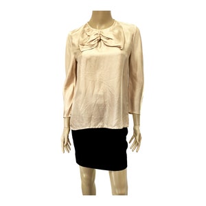 Silk blouse Louis Vuitton Navy size 40 IT in Silk - 23419691