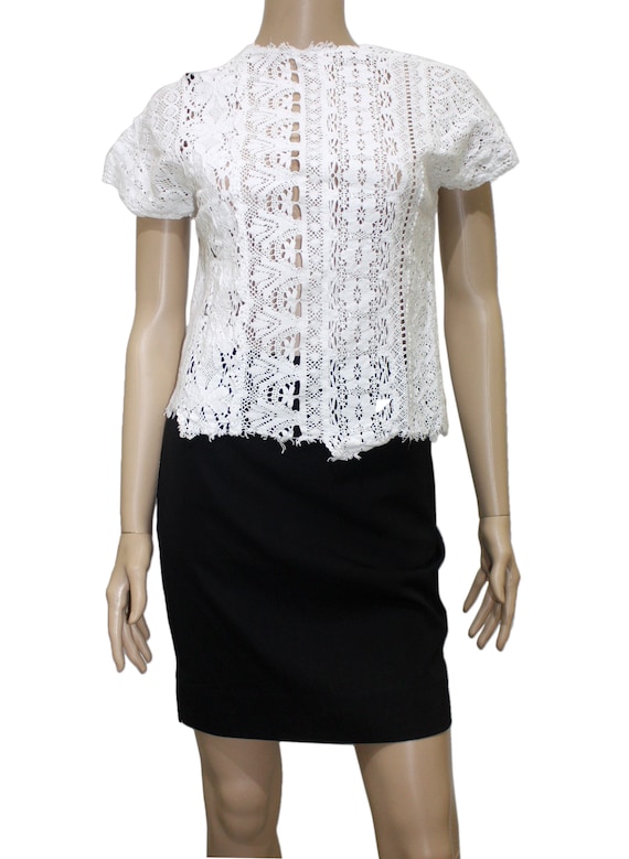 comme des garcons lace jacket