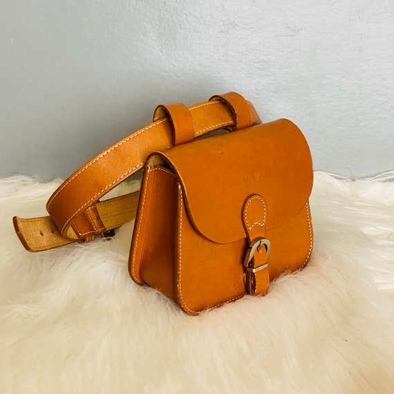 Vintage, Bags, Vintage Courreges Leather Saddle Bag