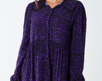 purple tunic dress