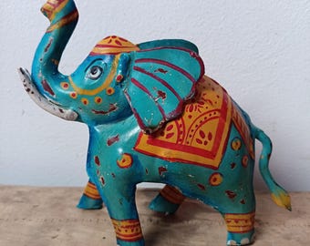 Indian elephant Vintage recycled Indian iron decorative animal