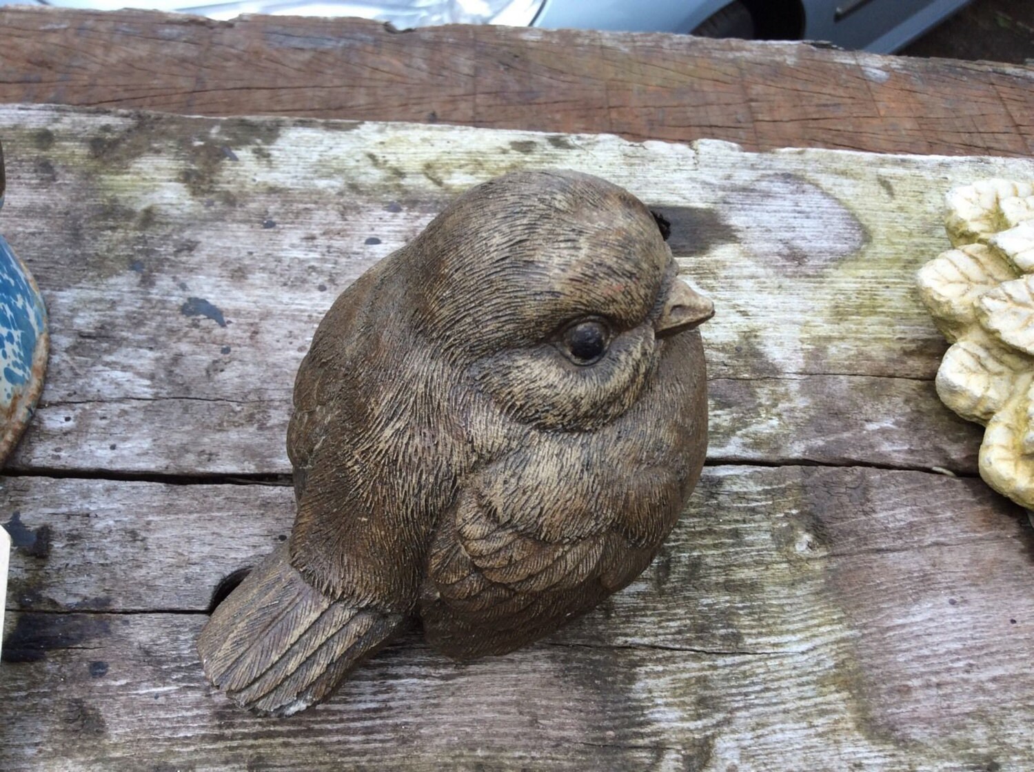 Stone Garden Robin Bird Garden Ornament Just 3 HighFREE Etsy