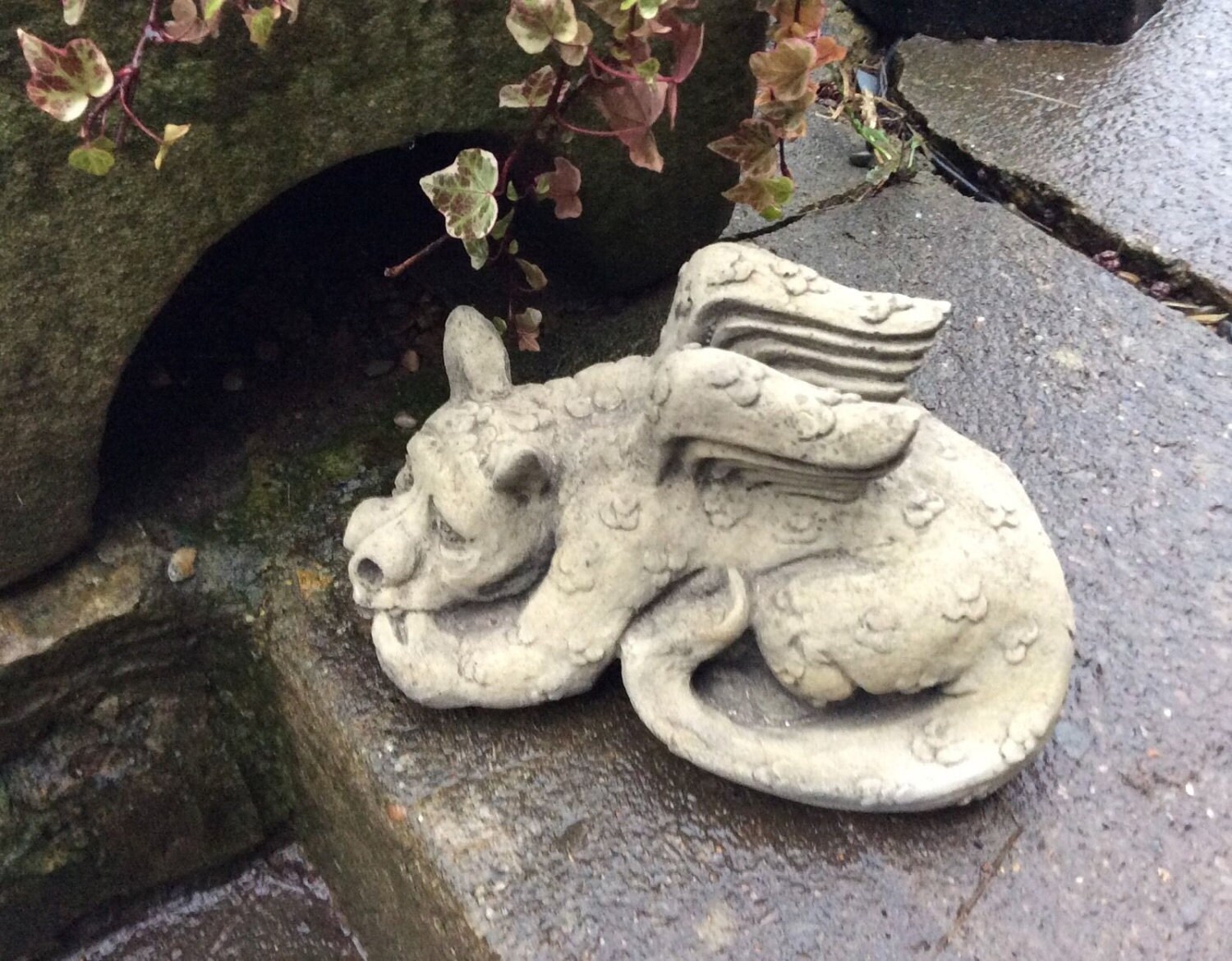 Cute stone dragon garden ornament mythical collectionFREE UK Etsy