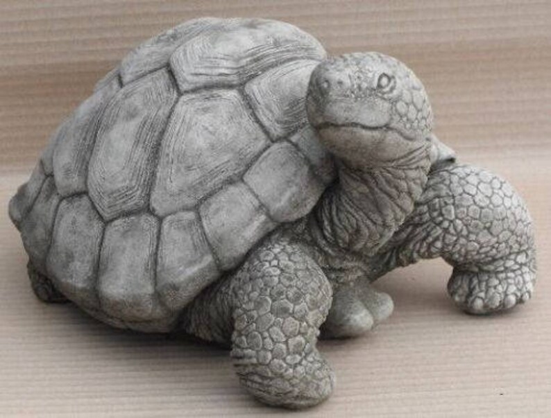 Huge Stone Tortoise Garden Ornament Statue Etsy