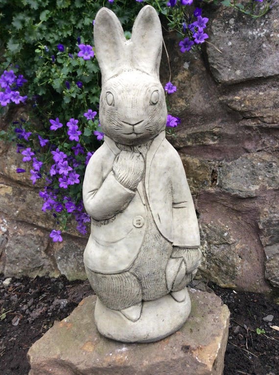 Stone Peter Rabbit Beatrix Potter Character Garden Stone Peter Rabbit Beatrix Potter, Peter Rabbit Garden Statue Uk