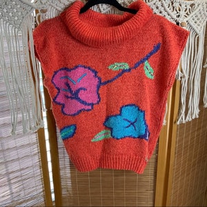 Vintage 80s Chaus Deck of Cards Sweater