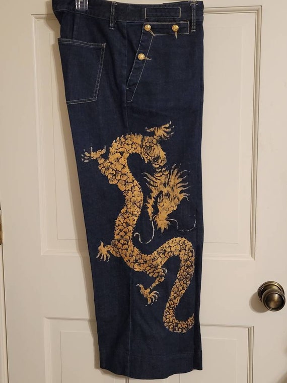 Ralph Lauren Jeans Co. Gold Dragon Sz 