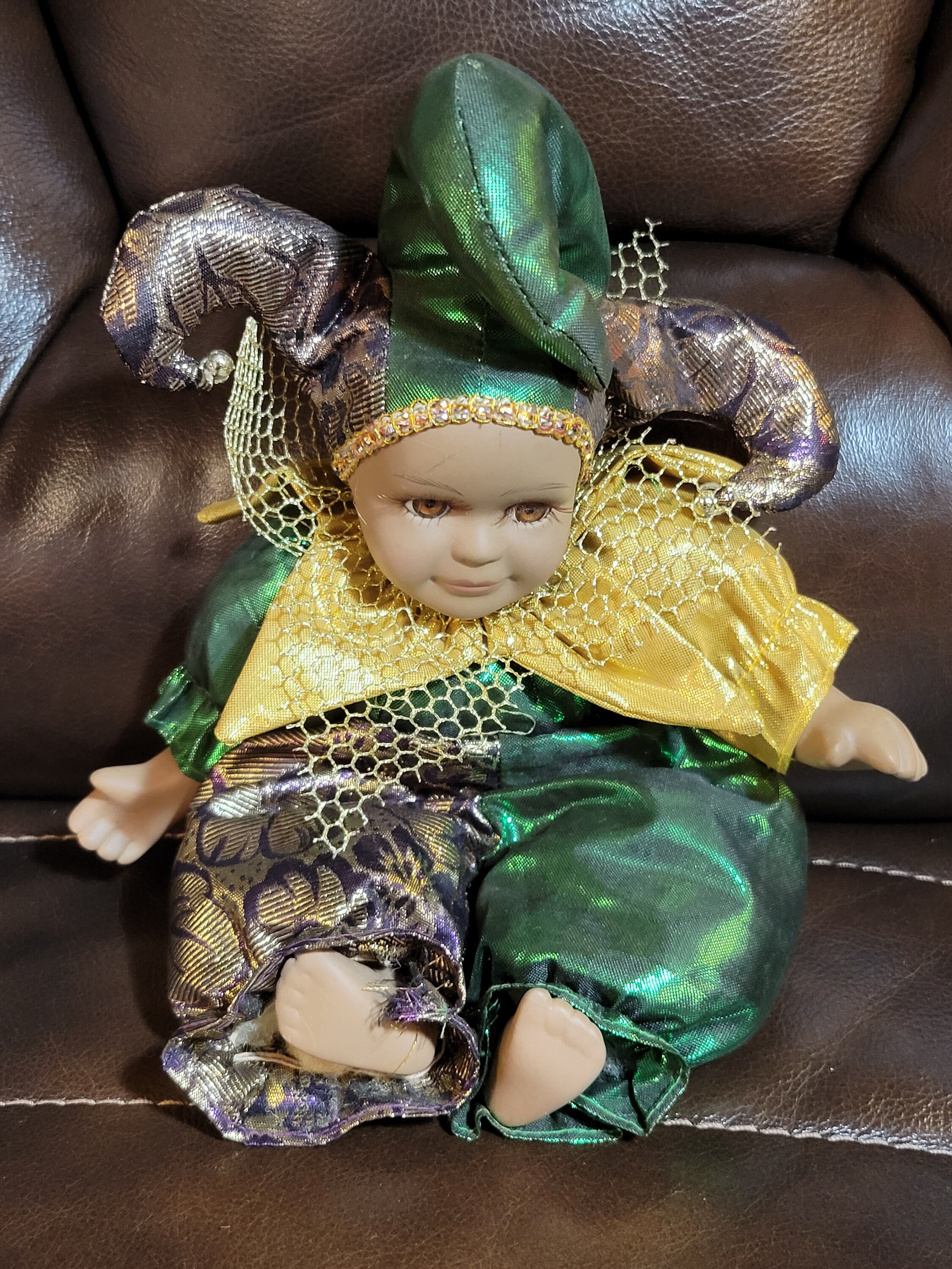 Porcelain Mardi Gras Jester