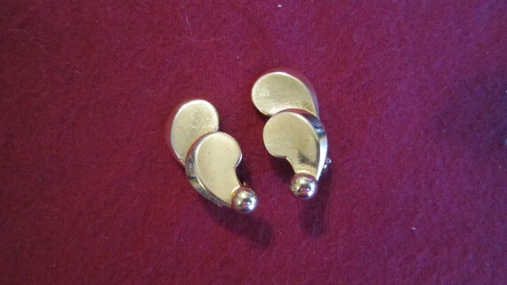 Rare Vintage Gold Filled Clip On Earrings by Barc… - image 3