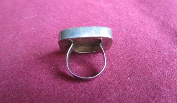 Sterling Silver Fleur de Lis Square top Ring - image 9