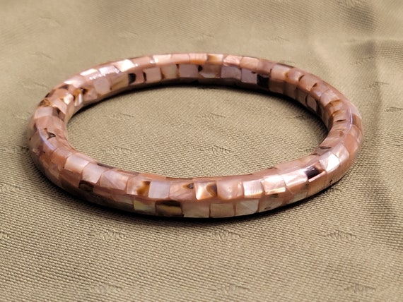 Abalone Round Bangle Bracelet - image 4