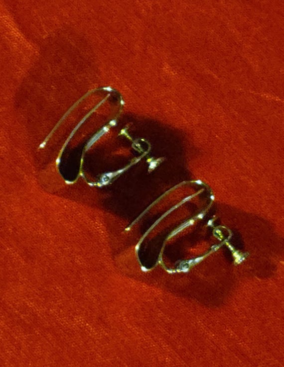 Silver Button Style Fashion rectangular Clip On S… - image 10