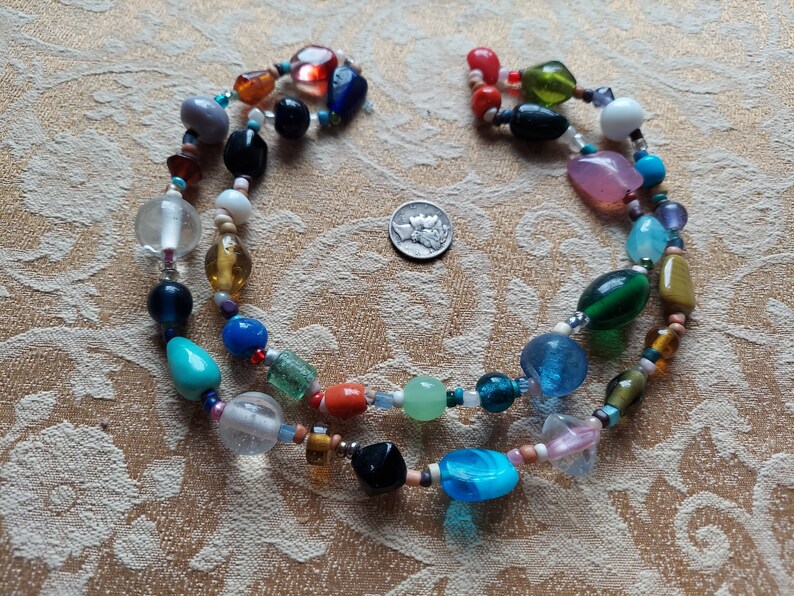 Etg73glass Mardi Gras Beads From a New Orleans Carnival Paradelot of