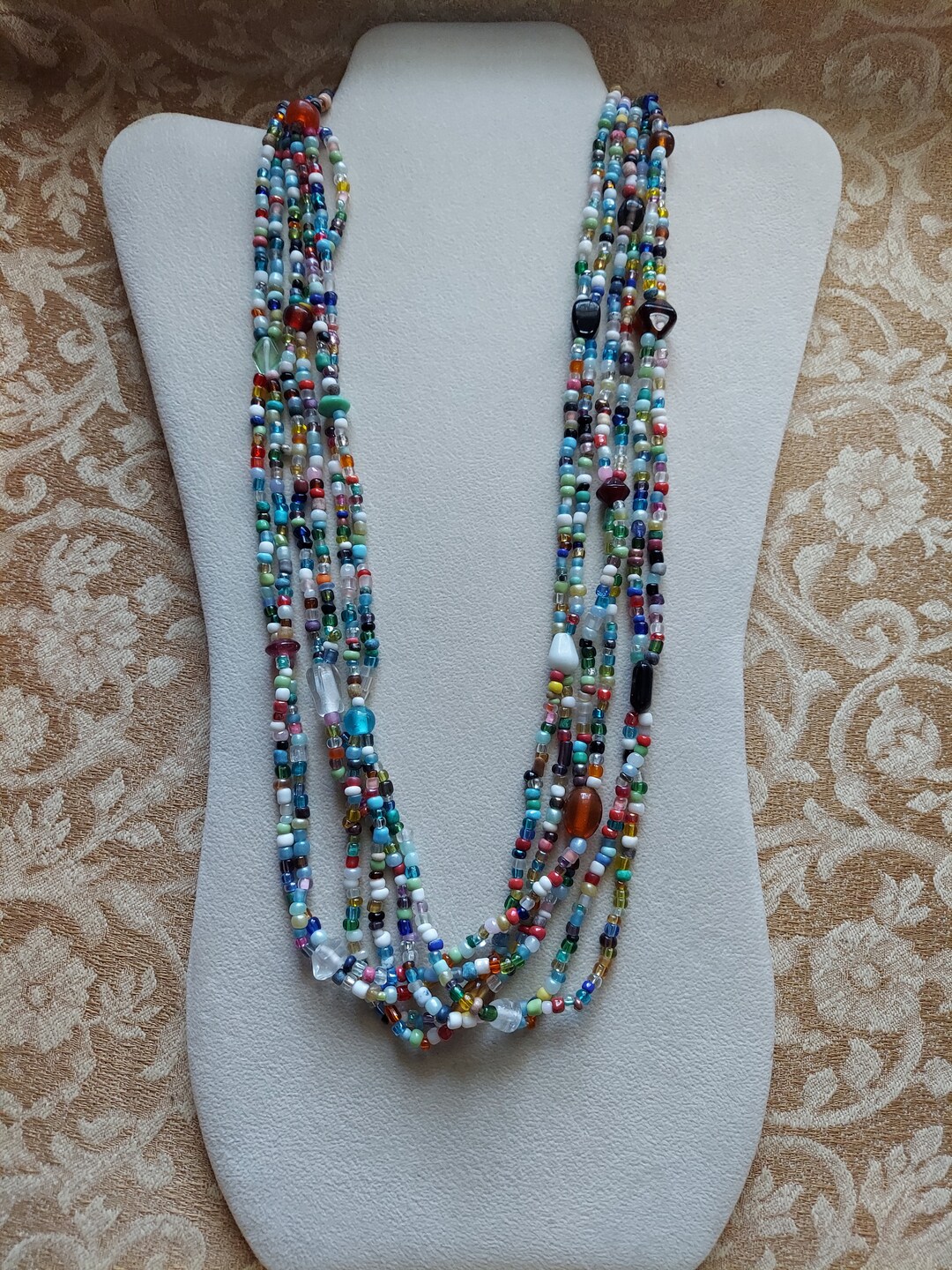 Etg43glass Mardi Gras Beads From a New Orleans Paradelot of Three