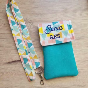 pochette d'infirmière aimantée prénom personnalisé poche blouse stylo ciseaux soignant docteur médecin cadeau Sage Femme Ash Aide-soignante