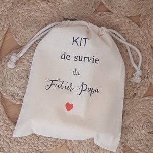 Survival Kit of the Future Dad gift announcement pregnancy maternity baby girl boy family image 1