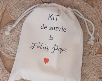 Kit de survie du Futur papa - cadeau annonce grossesse maternité bébé fille garçon famille