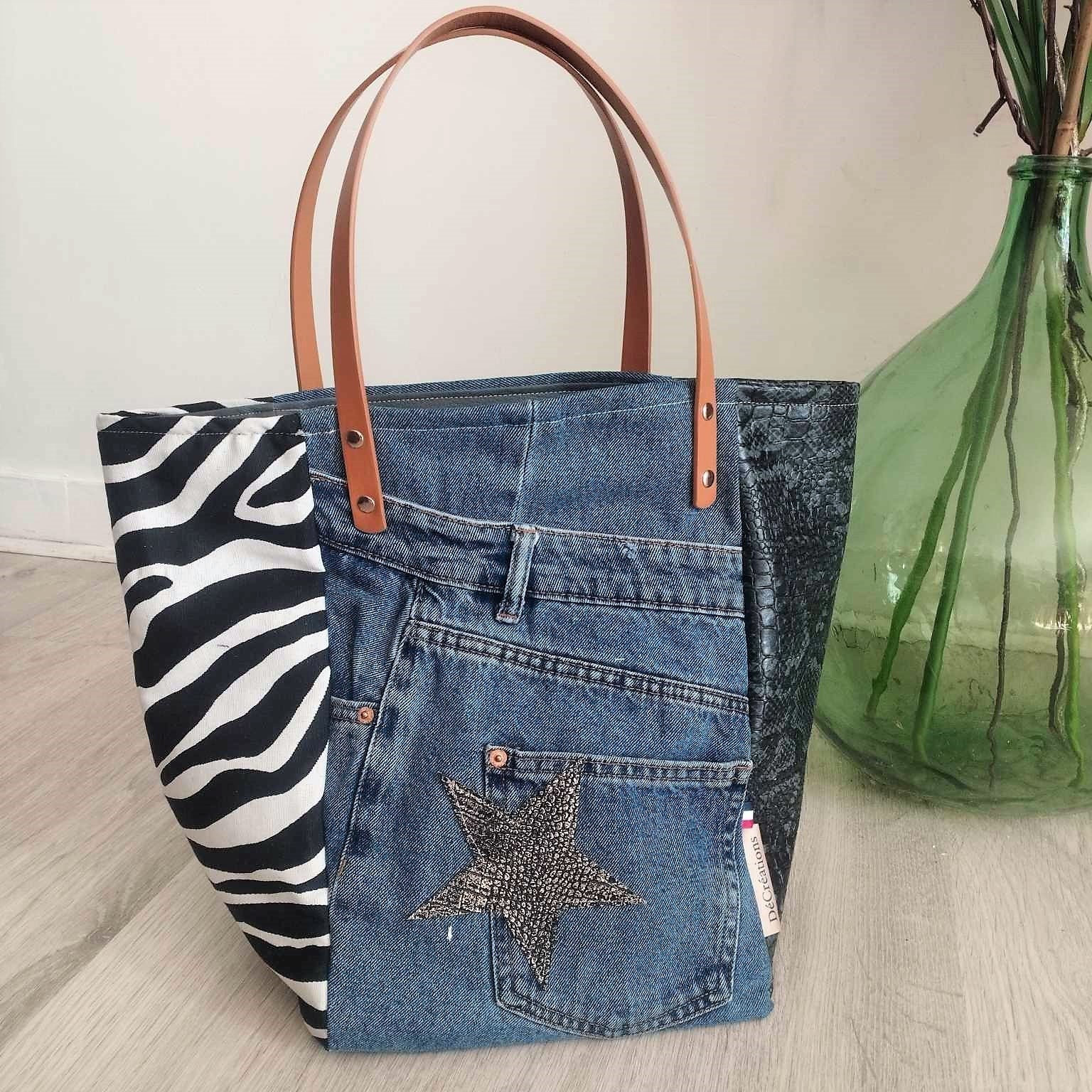 Patchwork Sac En Jean Amazon Amazon Moda Amazon Desigual