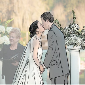 Line Art Illustration Over Your Favorite Photograph