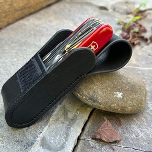 Custom Handmade Leather Sheath for Victorinox Swisschamp Swiss Army Knife
