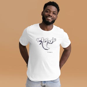 R. Crumb Artwork Mr Natural Unisex Short-Sleeve White t-shirt