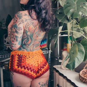Crochet Knotty Shorts | Festival Fashion | Cheeky Shorts