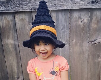 Witch Hat | Hand Crocheted Witchy Hat | Made to Order Witching Hour Hat