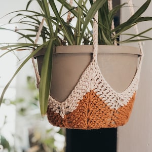 Hanging Plant Holder | Crochet Plant Hanger | Hanging Plant Pot Holder | Hanging Planter Indoor Garden Decor