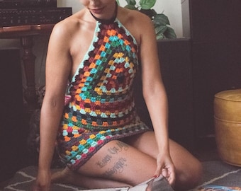Crochet Summer Dress | Beach Dress | Swimsuit Cover Up| Sexy Crochet Dress | Woman's Summer Dress | Vintage Style Crochet Dress | Custom