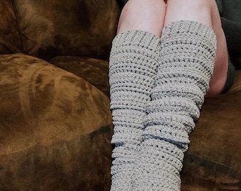 Luxuriously Lush Lounge Socks | Knee High Crochet Socks | Super Soft Cozy Socks | Lounge Around Socks | Made to Order