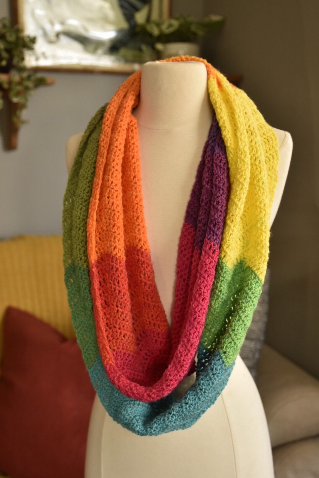 Rainbow Infinity Scarf | Ready to Ship