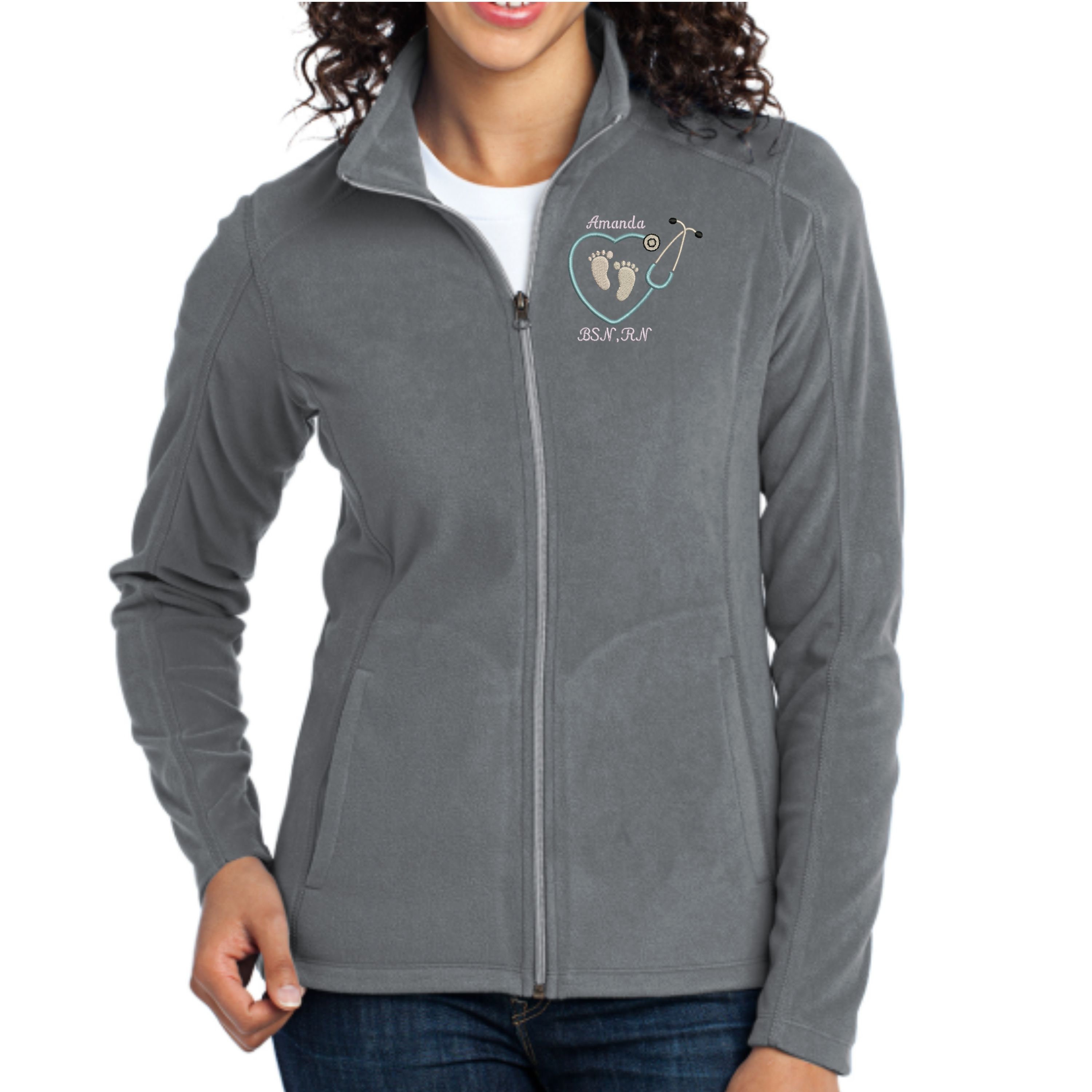 fleece maternity jacket