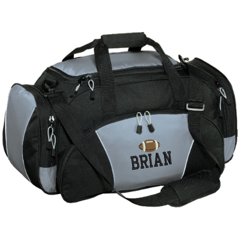 Personalized Football Player Duffle Bag Embroidered. Custom Etsy