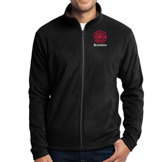 Zip Fleece Jacket Embroidered 