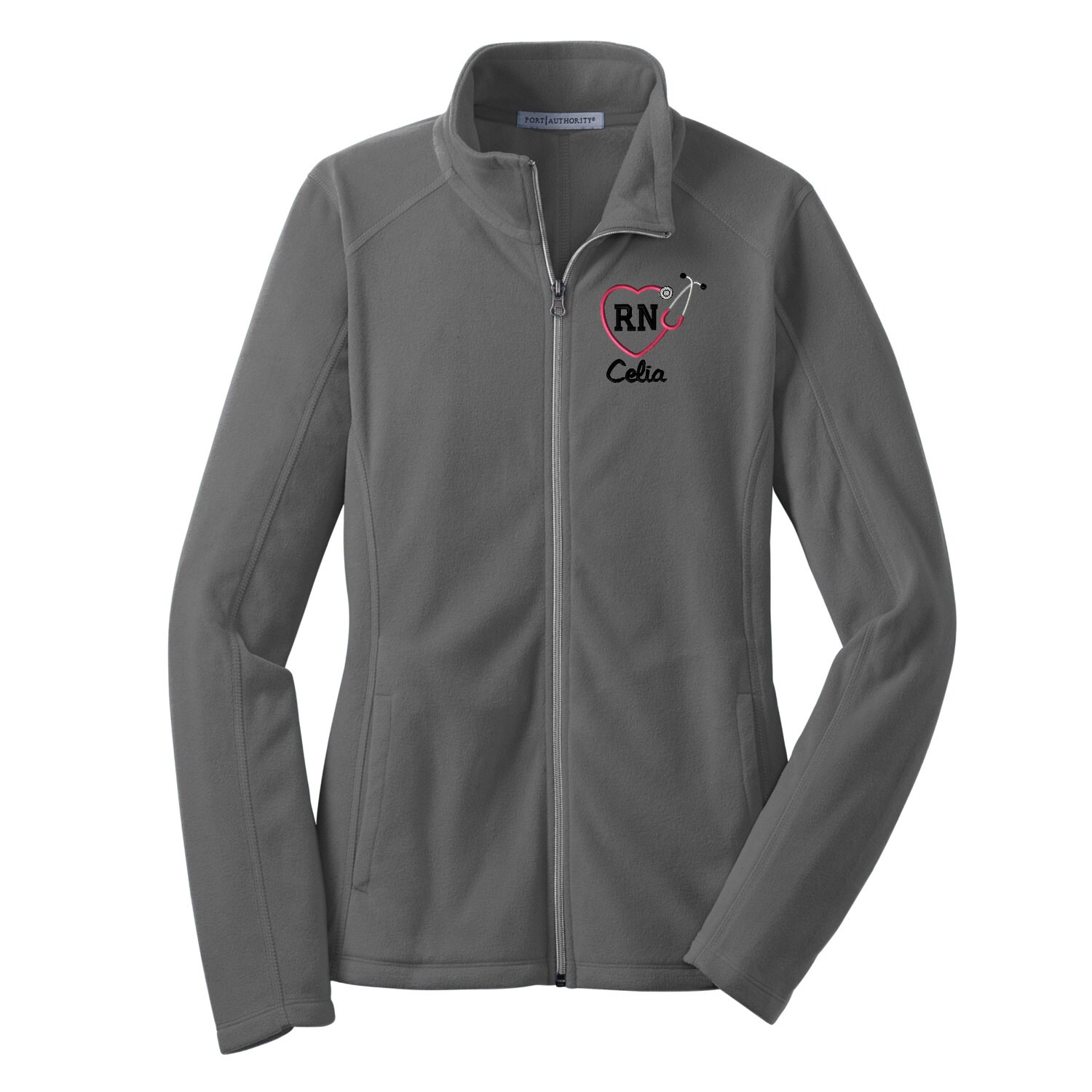 RN Nurse Full Zip Fleece Jacket 