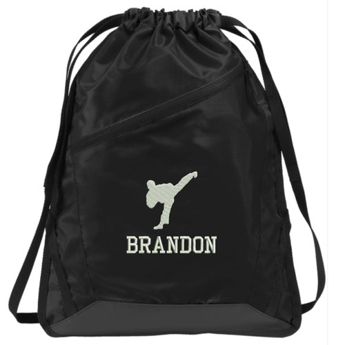 Personalized Karate Taekwondo Duffel Gym Bag Embroidered. Etsy