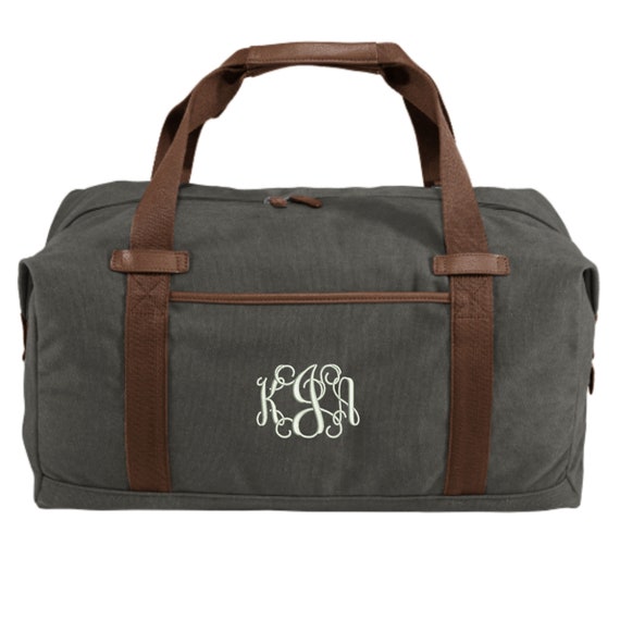 cotton canvas duffle bag