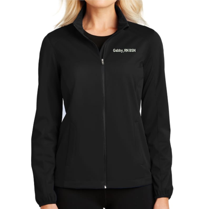 custom embroidered scrub jackets